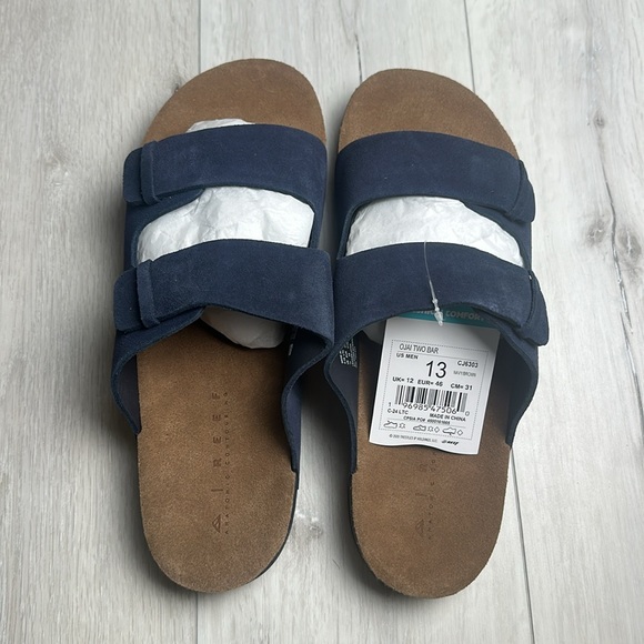 Reef Ojai Two Bar‎ Navy/ Brown 13 New With Tags main image 9
